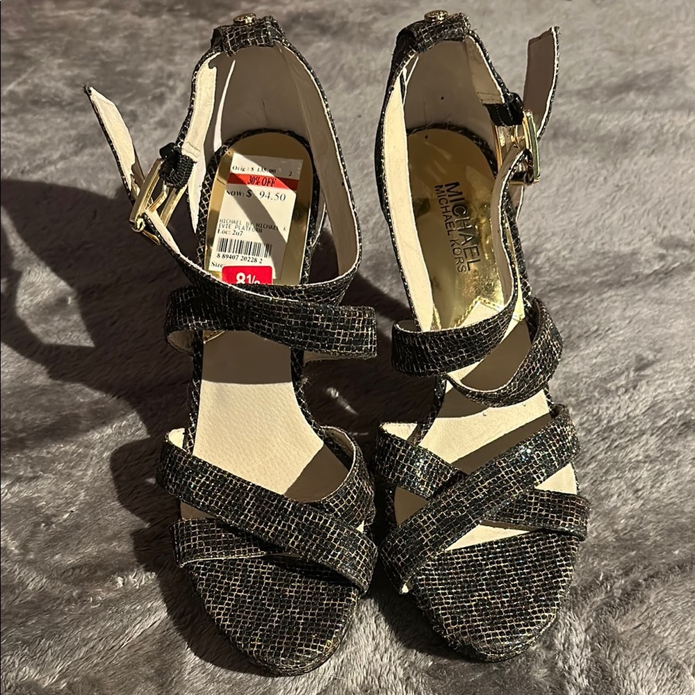 Michael Kors Black Strappy Women's Sandals